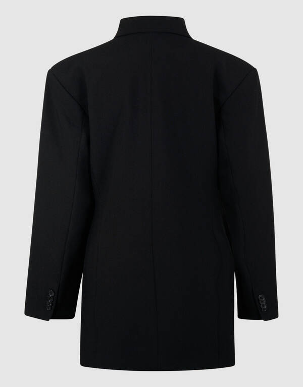 Oversized-Blazer-Kleid mit Krawatte, schwarz SHOEBY WOMEN