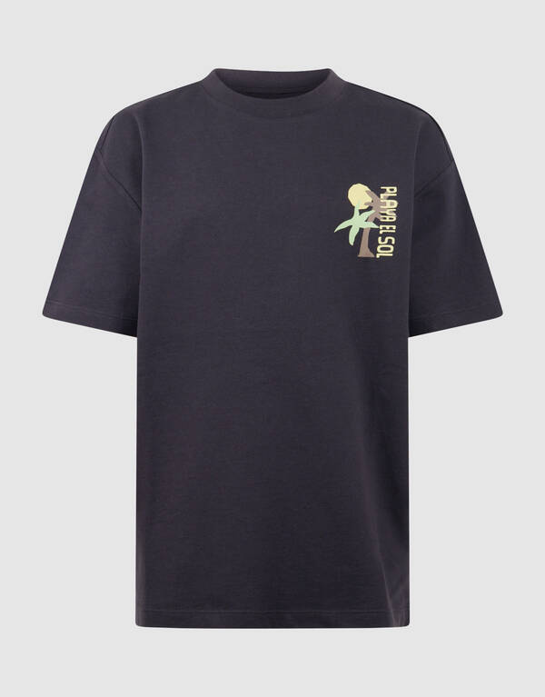 Playa Artwork T-Shirt Dunkelgrau SHOEBY BOYS