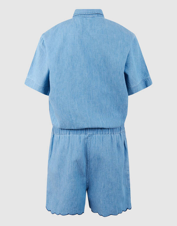 Heart Denim Jumpshort Hellblau SHOEBY GIRLS