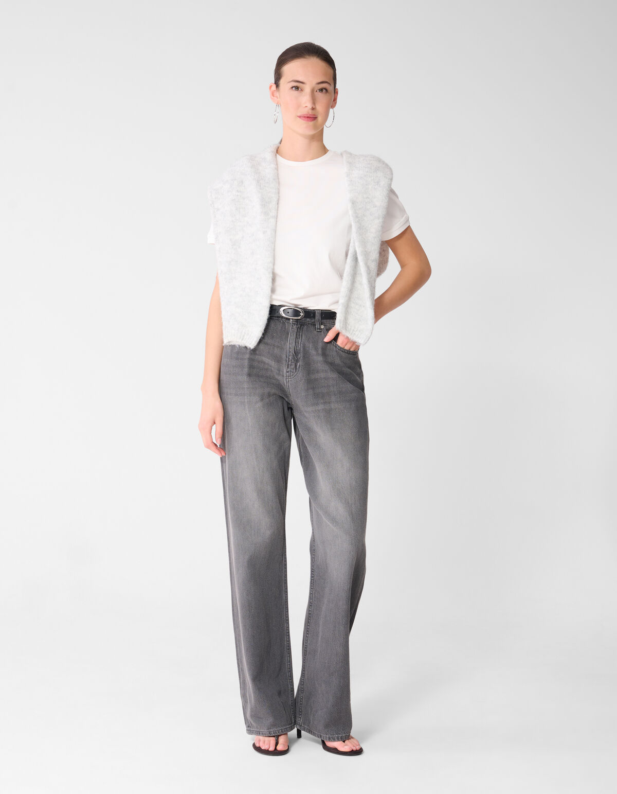 Weit geschnittene Jeans Grau SHOEBY WOMEN