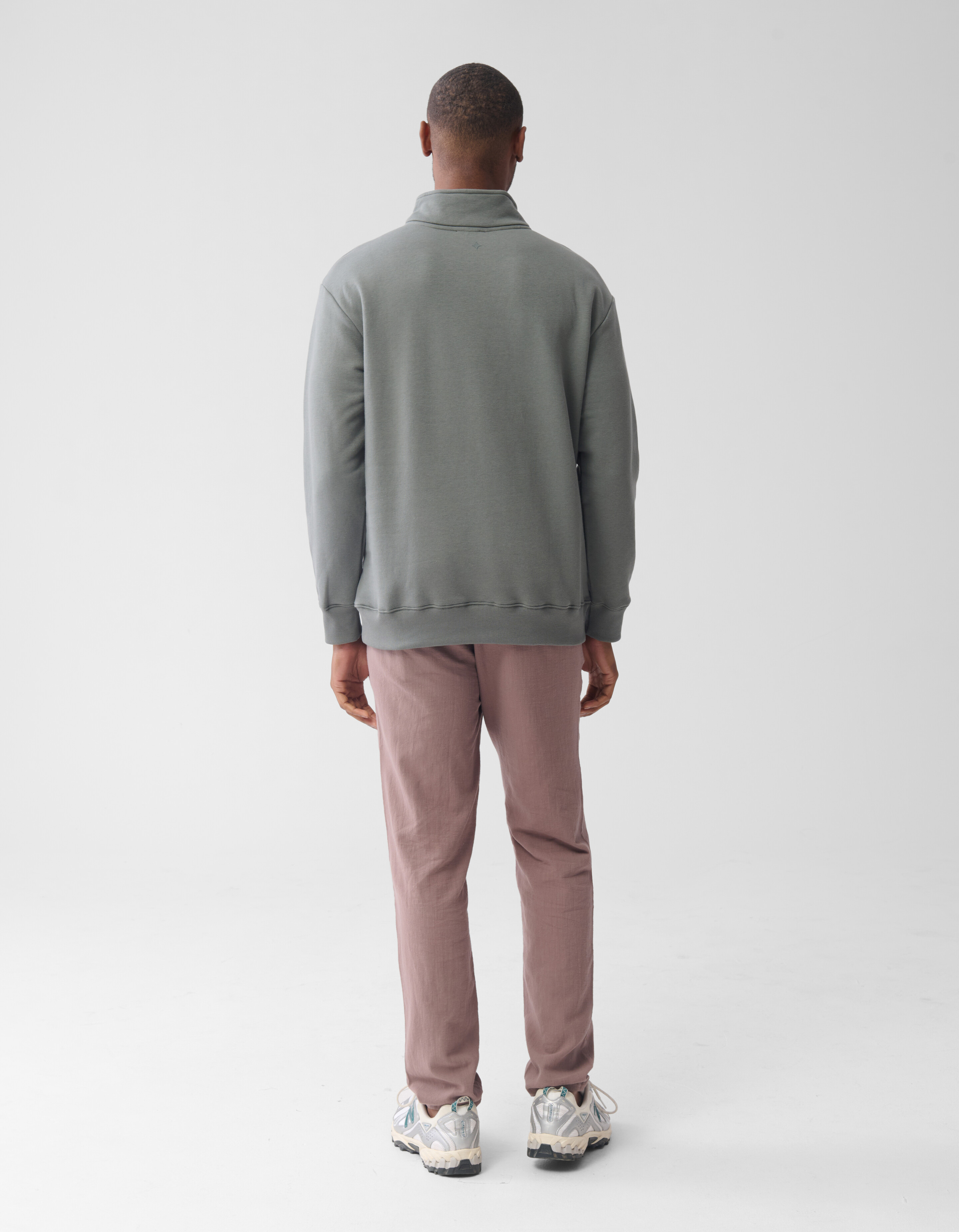 Pullover mit Rei&szlig;verschluss Dunkelgr&uuml;n SHOEBY MEN
