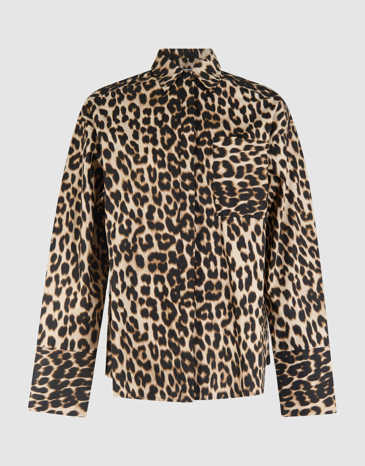 Leopard Popeline Bluse Braun SHOEBY WOMEN