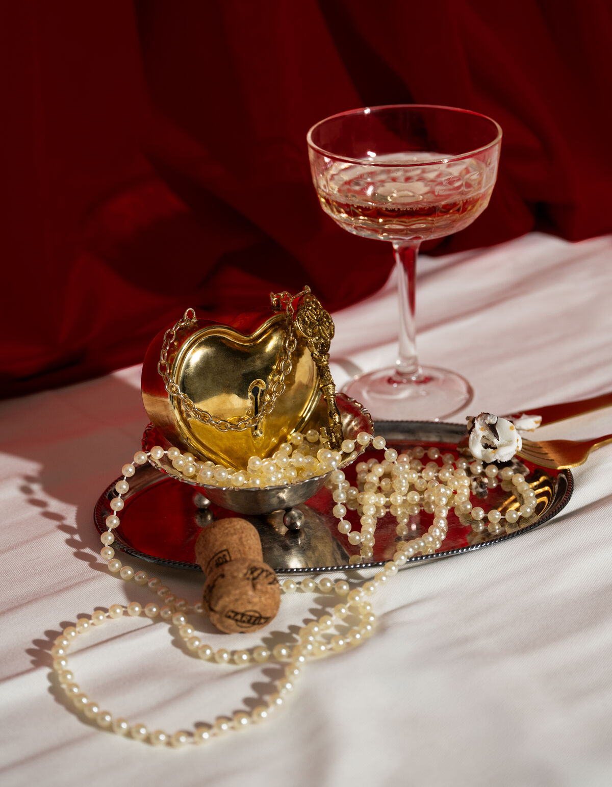 Lock Heart Weihnachtskugel Gold von Fred SHOEBY ACCESSOIRES