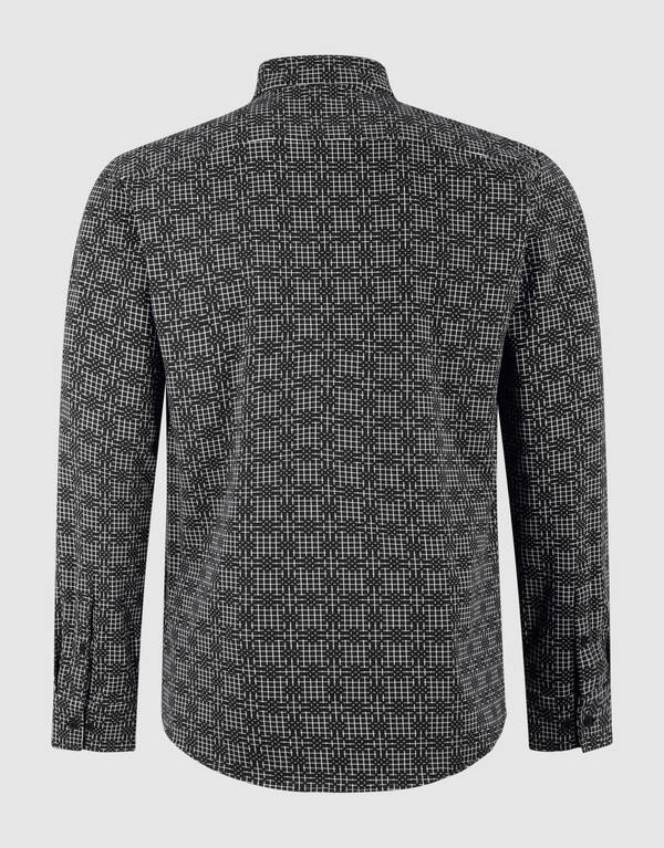 Bedrucktes Logo-Hemd Schwarz SHOEBY MEN