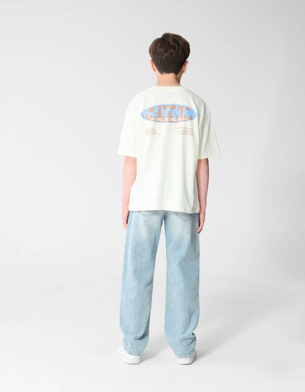 Brick Artwork T-Shirt Gebrochen Wei&szlig; SHOEBY BOYS