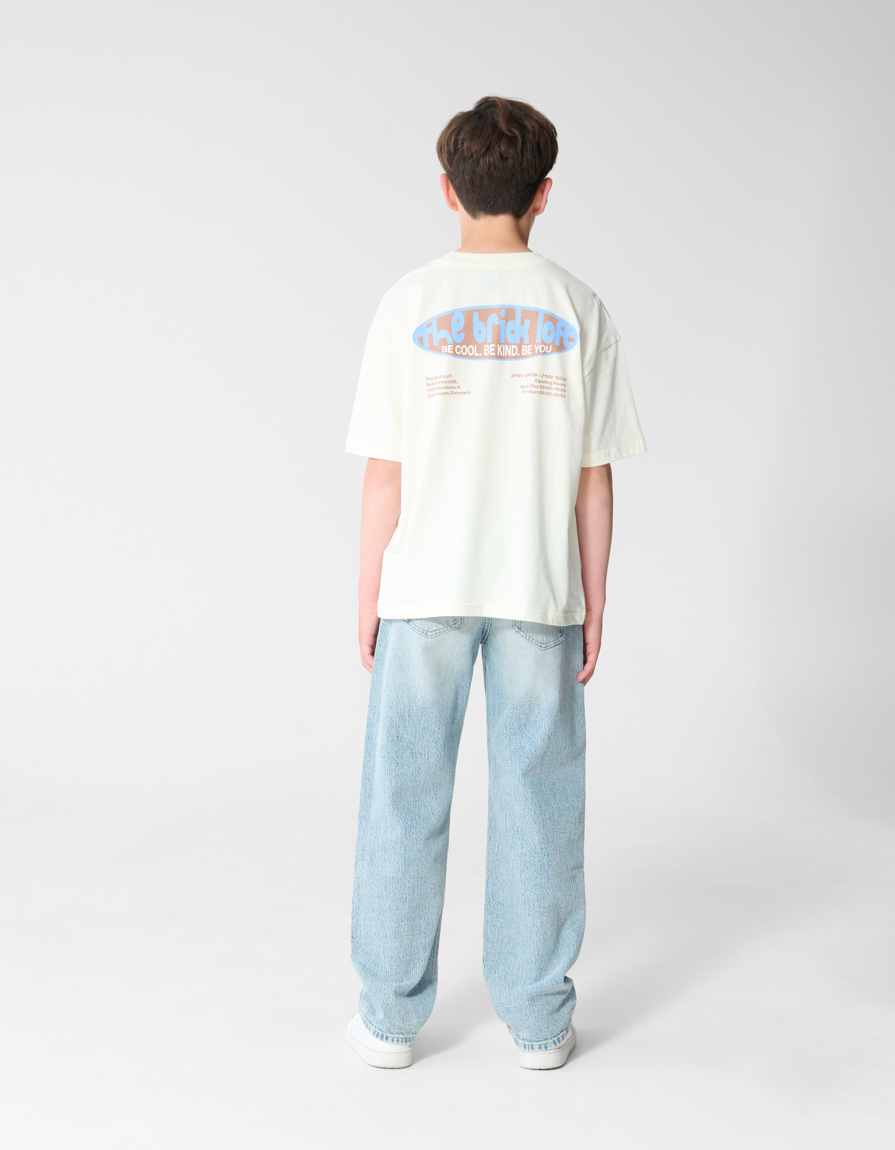 Brick Artwork T-Shirt Gebrochen Wei&szlig; SHOEBY BOYS