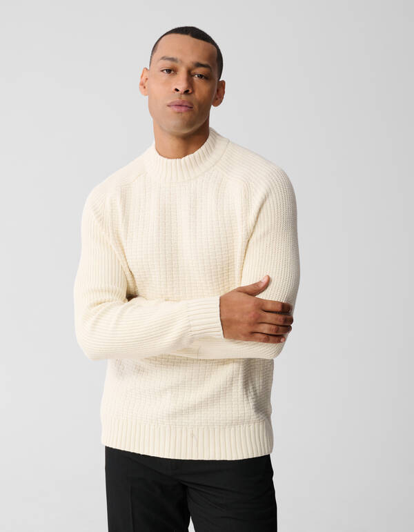 Struktur-Strickpullover Off White SHOEBY MEN