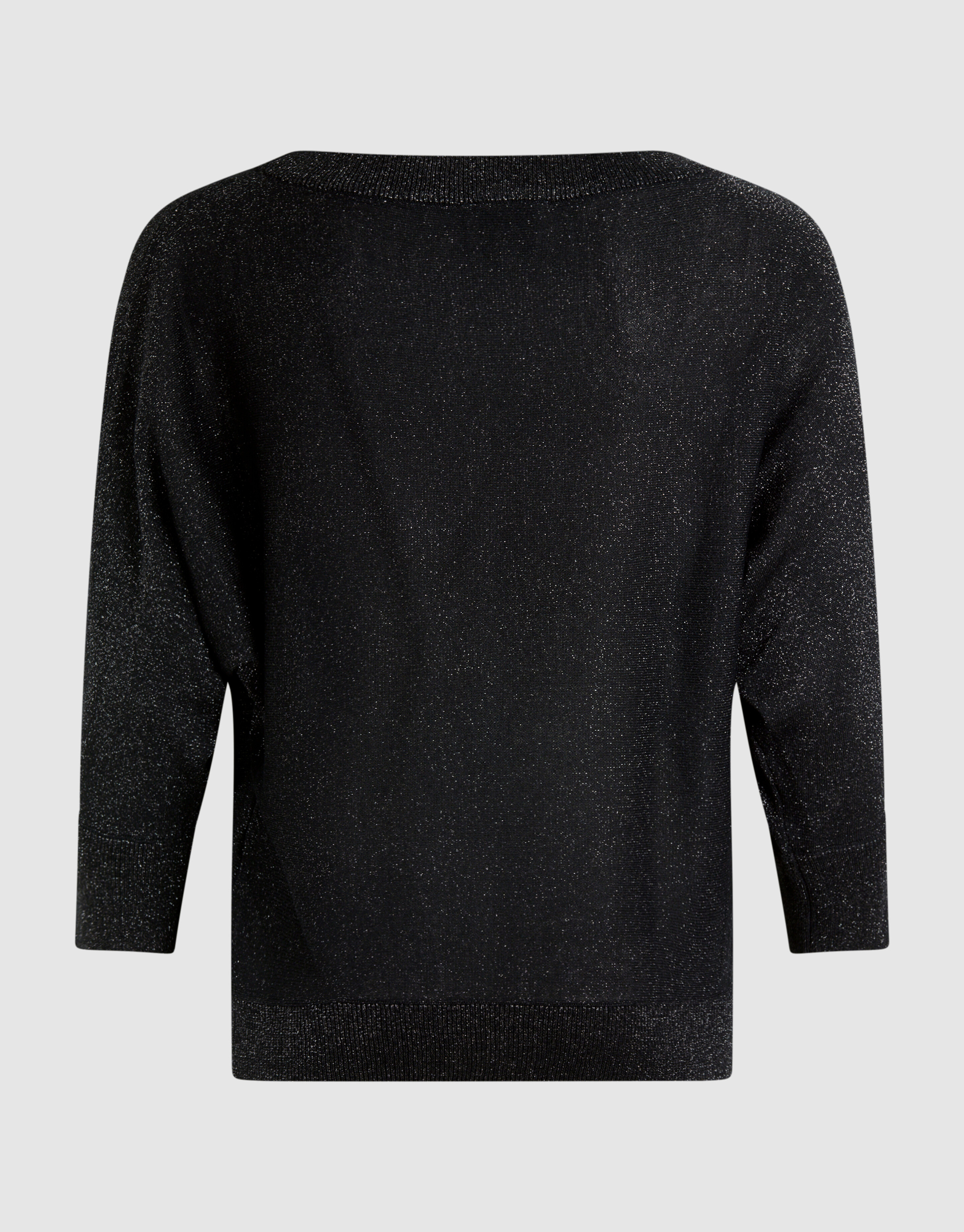 Glitzer Fledermausärmel Pullover Schwarz SHOEBY WOMEN