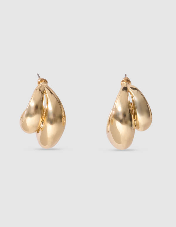 Double Drop Ohrringe Gold SHOEBY ACCESSOIRES