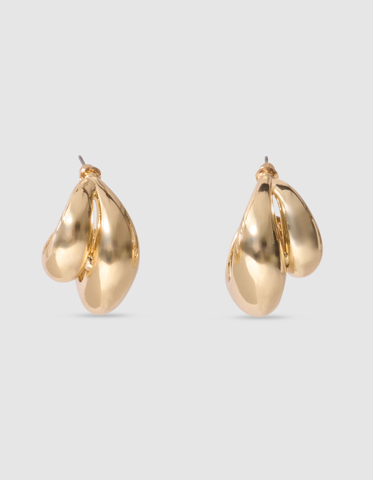 Double Drop Ohrringe Gold SHOEBY ACCESSOIRES