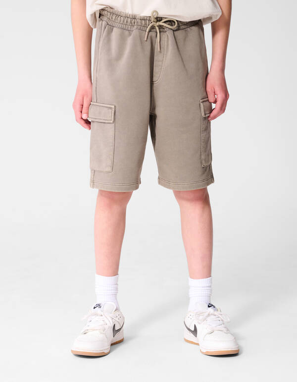 Lockere Passform Cargo Shorts Taupe SHOEBY BOYS