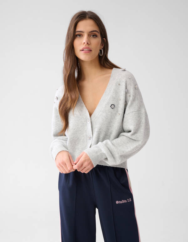 Strassweste Grau SHOEBY WOMEN