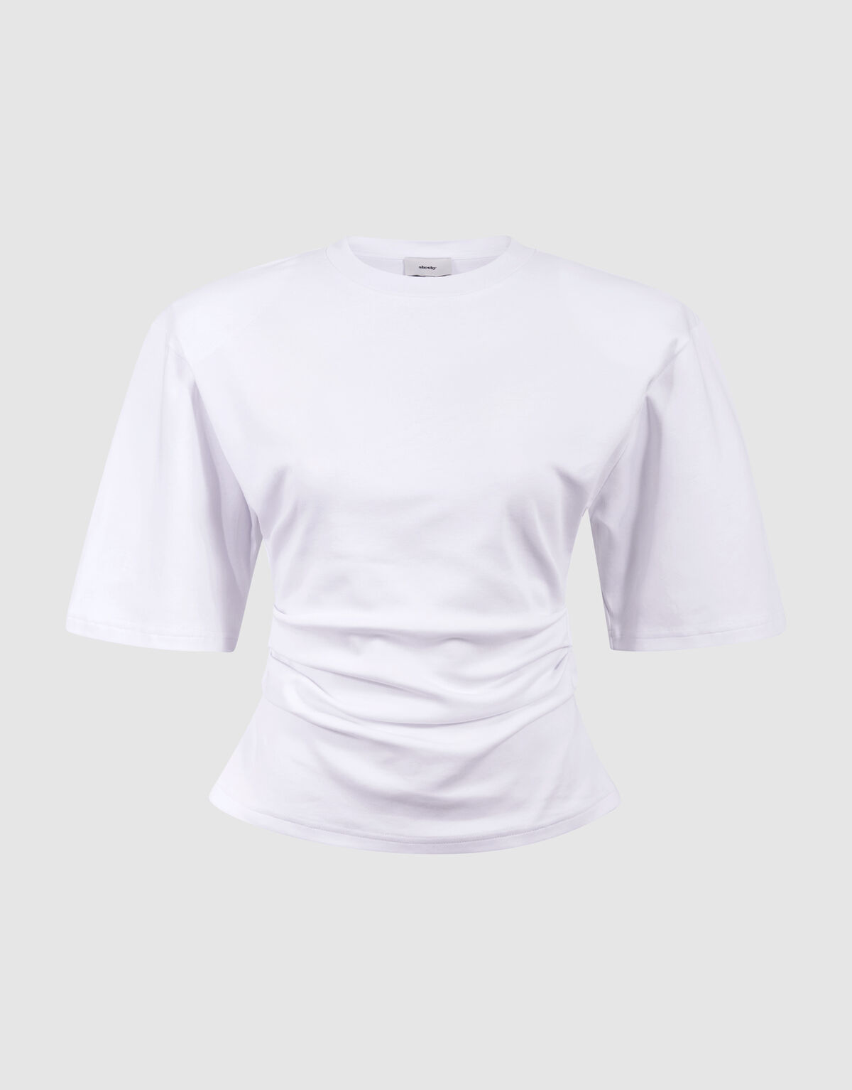 Tailliertes T-Shirt Wei&szlig; SHOEBY WOMEN