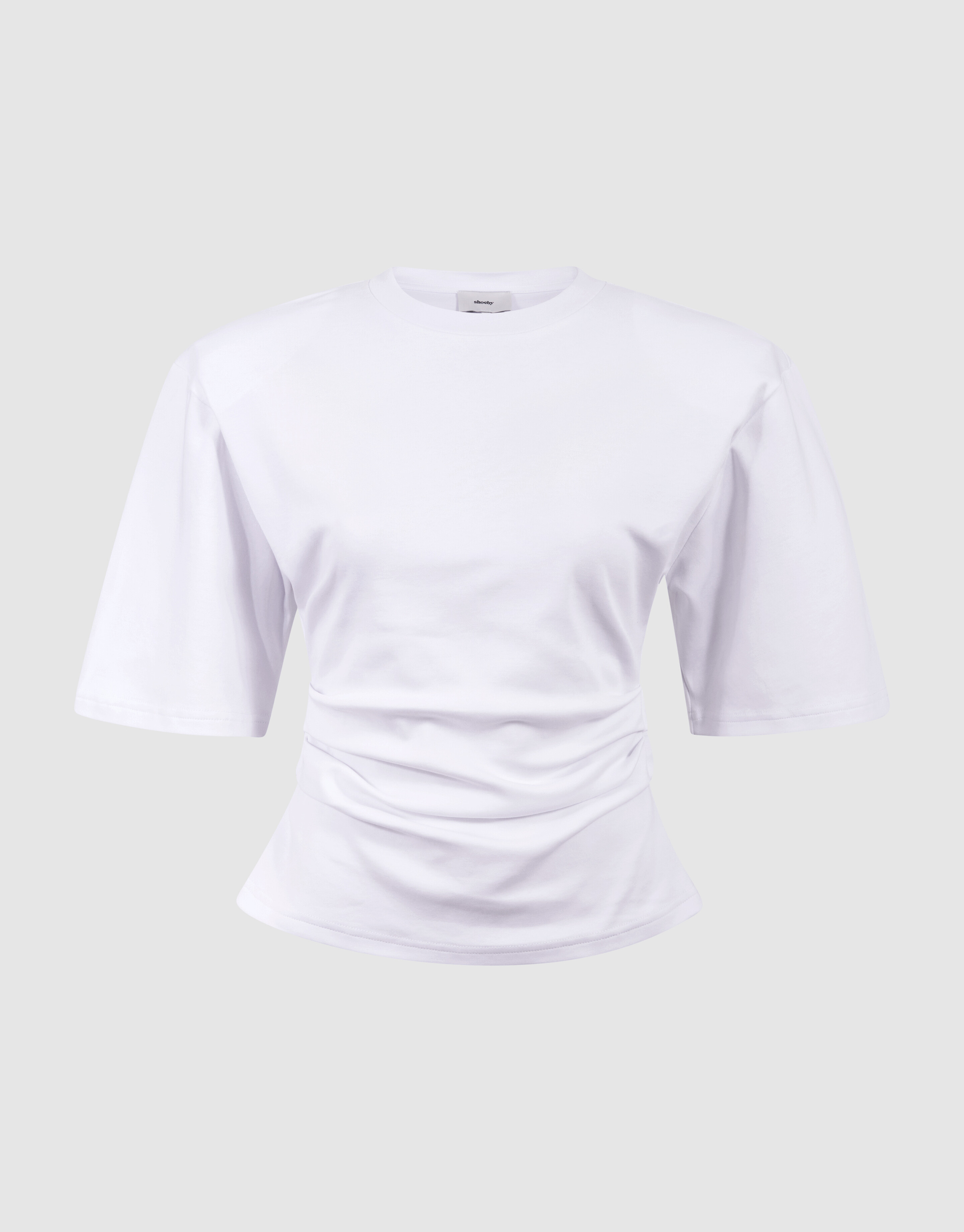 Tailliertes T-Shirt Wei&szlig; SHOEBY WOMEN
