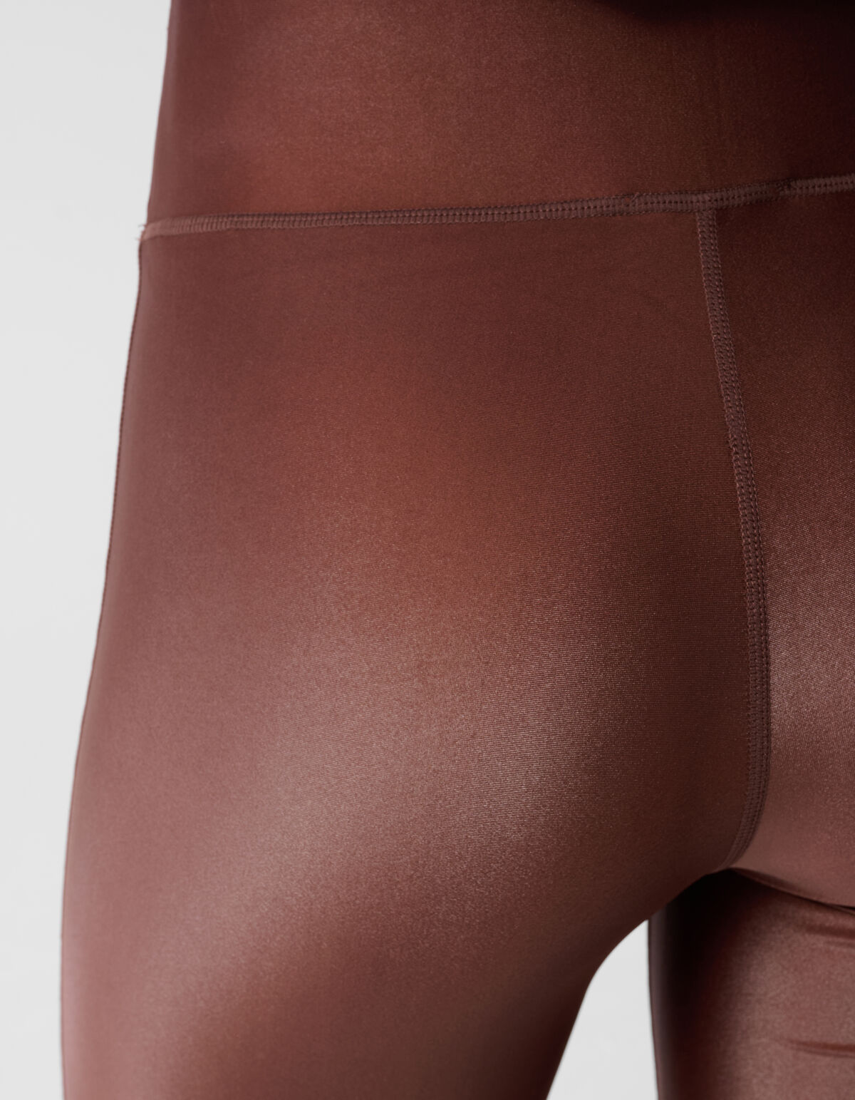 Gl&auml;nzende Leggings Braun SHOEBY WOMEN