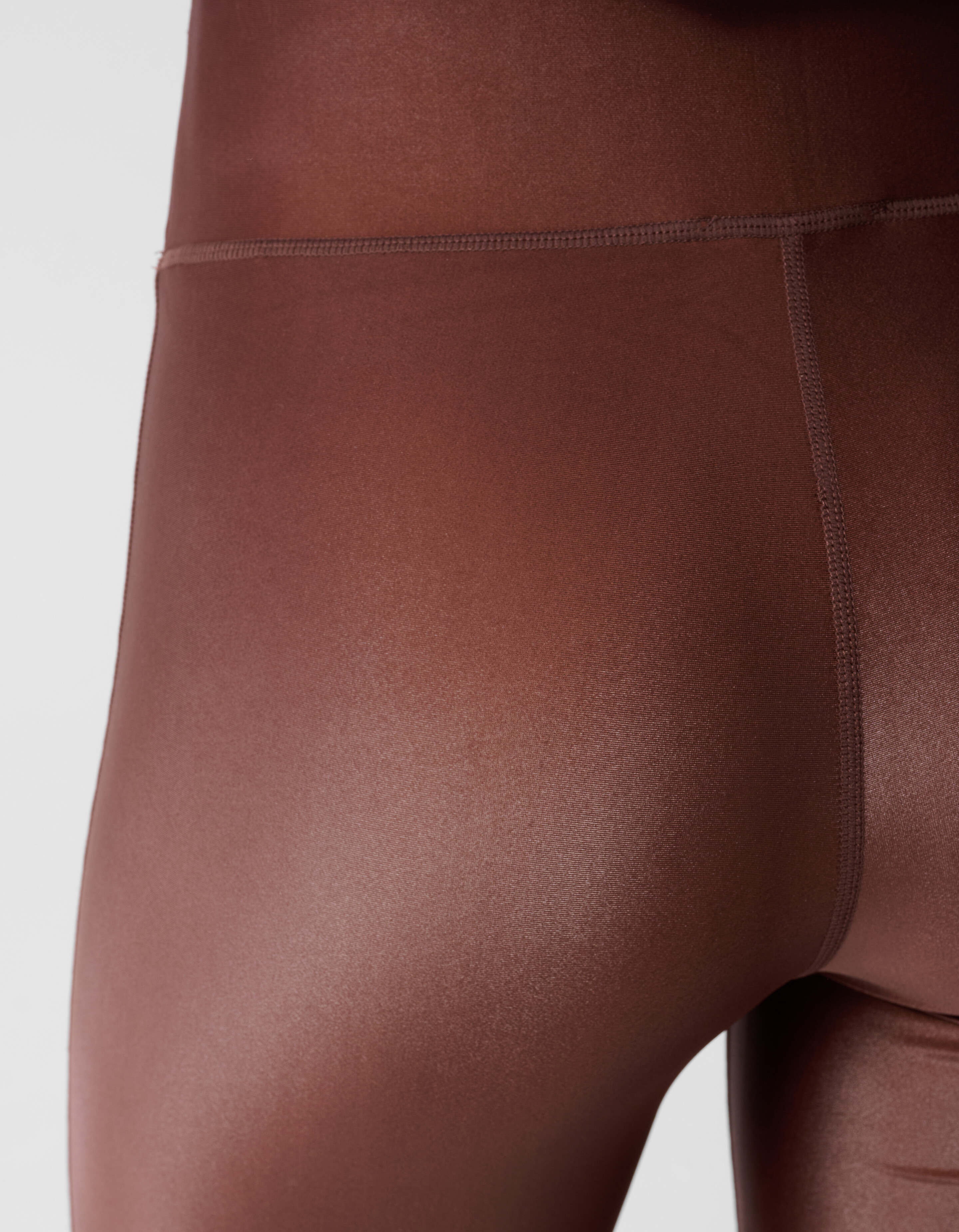 Gl&auml;nzende Leggings Braun SHOEBY WOMEN