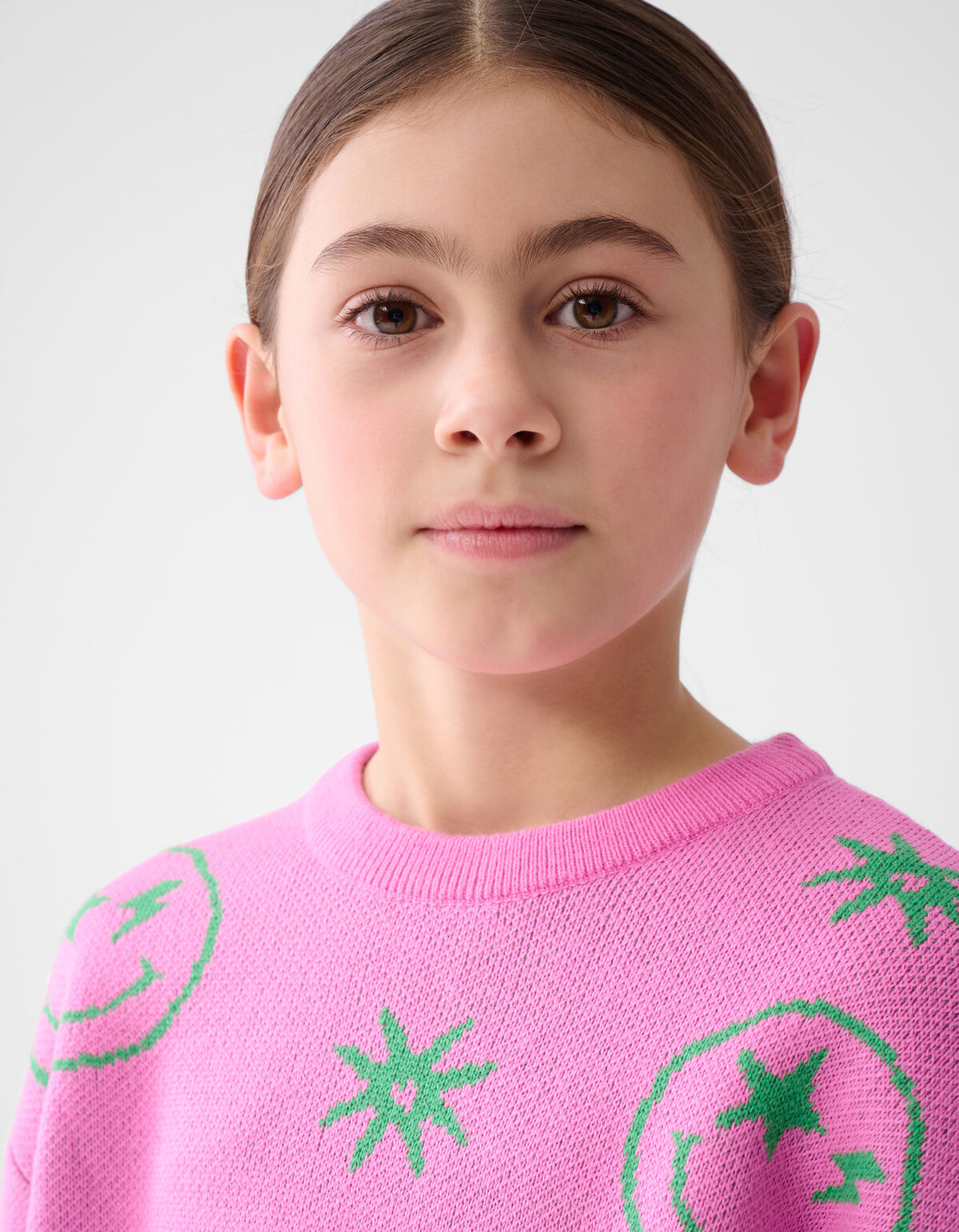 Smiley Strickpullover Rosa SHOEBY GIRLS