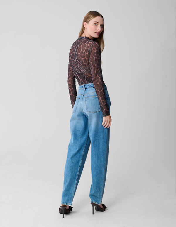 Mesh Jaguar Top Braun SHOEBY WOMEN