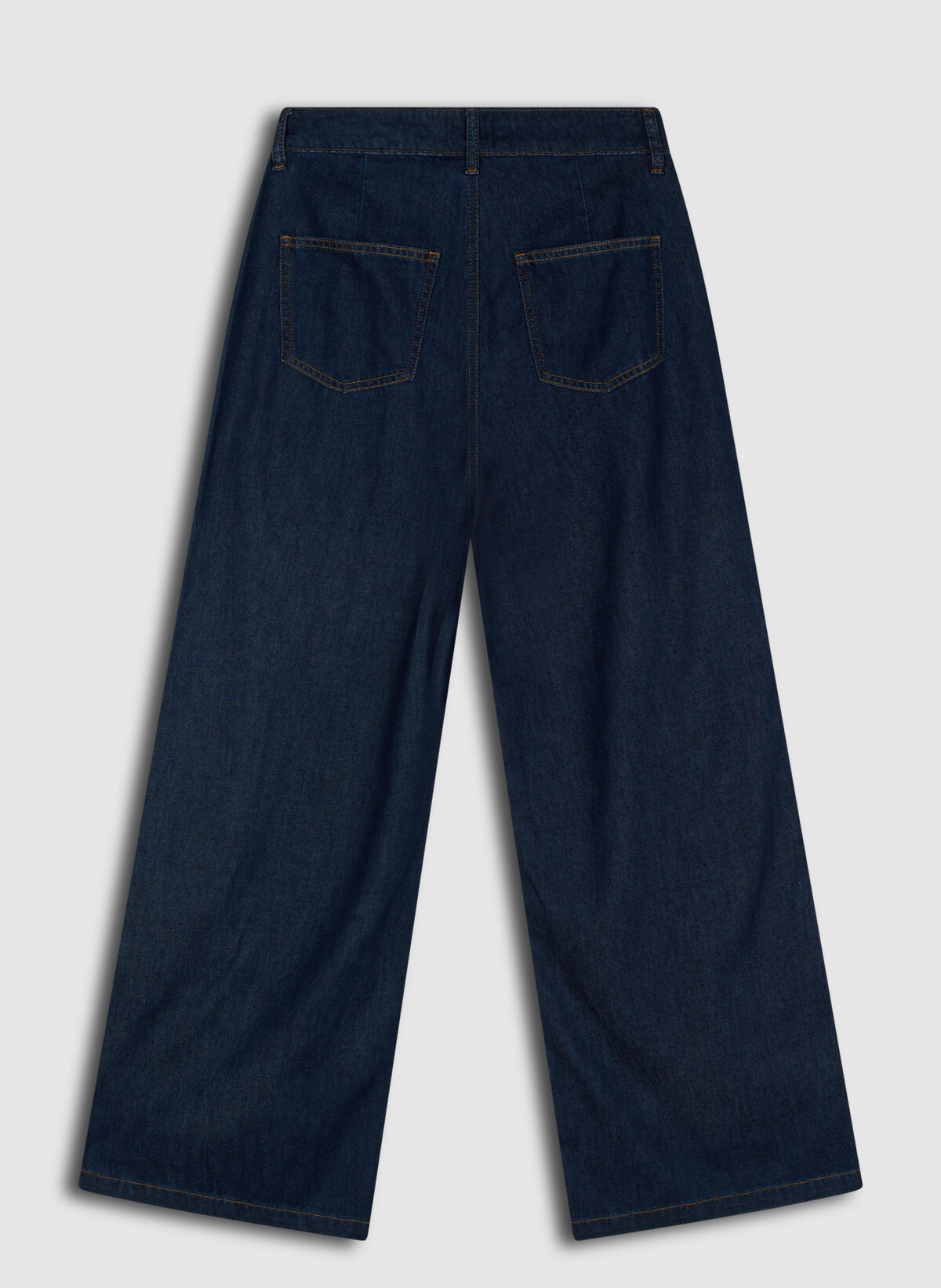 Jeans im Pleated Wide Leg Fit Dunkelblau SHOEBY WOMEN