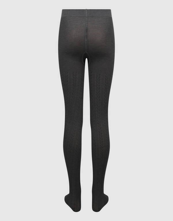 Zopfmuster-H&ouml;schen Dunkelgrau SHOEBY ACCESSOIRES