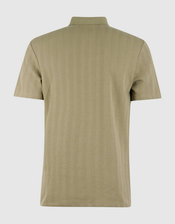 Waffelstreifen-Polo Khaki SHOEBY MEN