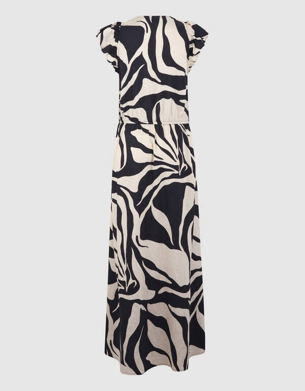 Bedrucktes Maxikleid in Schwarz SHOEBY WOMEN