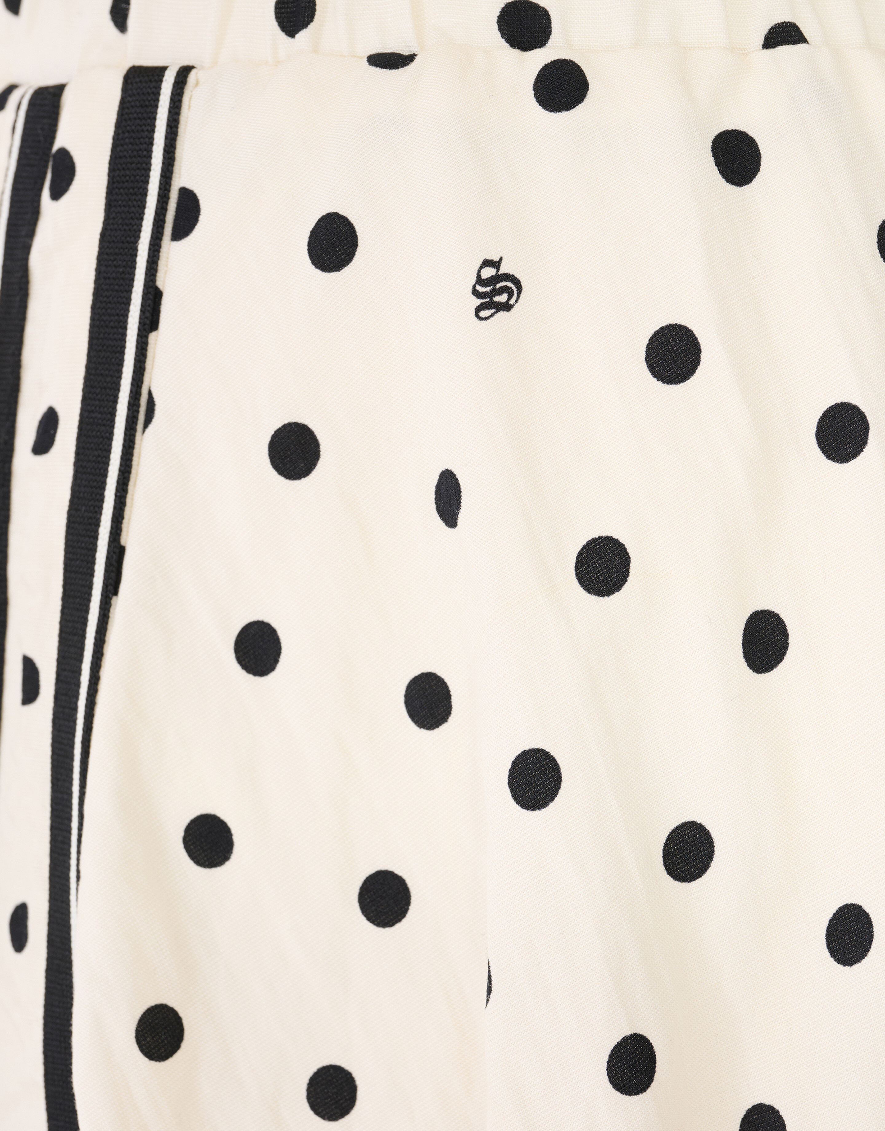 Polkadot Minirock Gebrochenes Wei&szlig; SHOEBY WOMEN