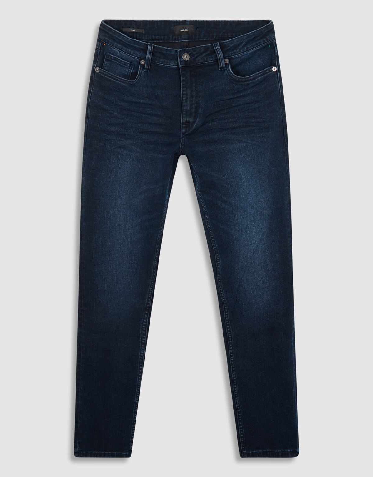 Straight Fit Jeans Blau/Schwarz L34 SHOEBY MEN