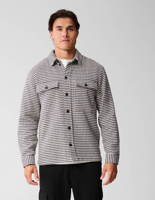 Pied De Poule &Uuml;berhemd Sand SHOEBY MEN