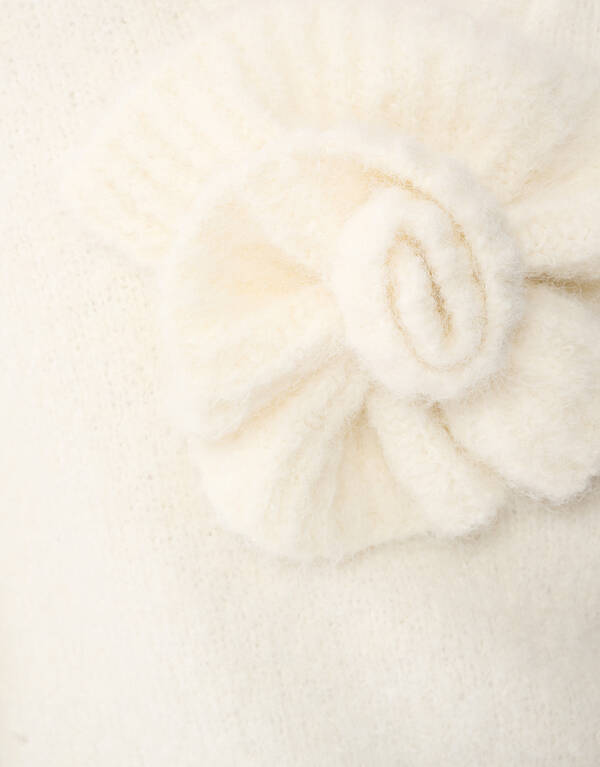 Blumenpullover in Off-White SHOEBY WOMEN