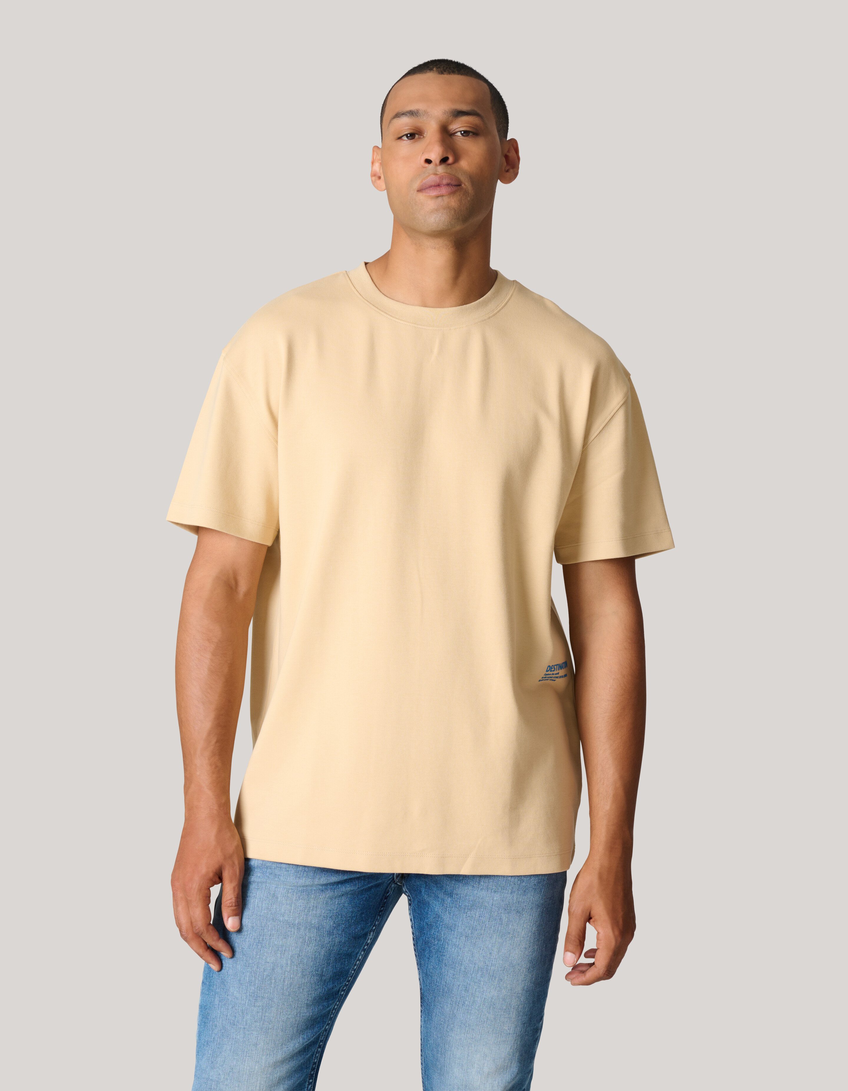 Basic T-shirt Zand SHOEBY MEN