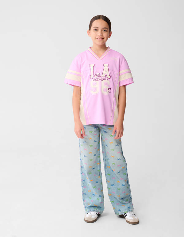 Strik Wide Leg Fit Jeans Blau SHOEBY GIRLS