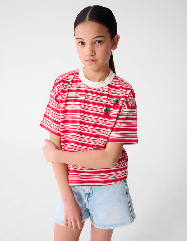 Cherry T-Shirt Rot SHOEBY GIRLS