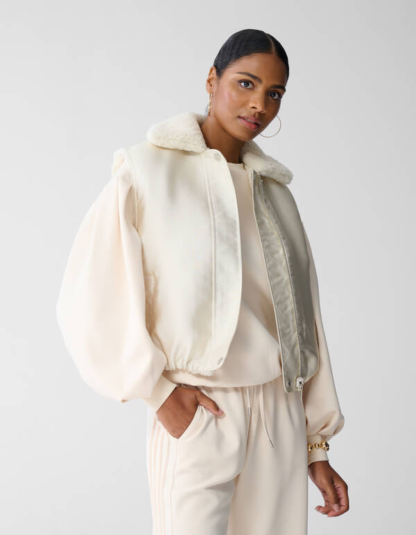 Wendbare Weste in gebrochenem Wei&szlig; von Fred SHOEBY WOMEN