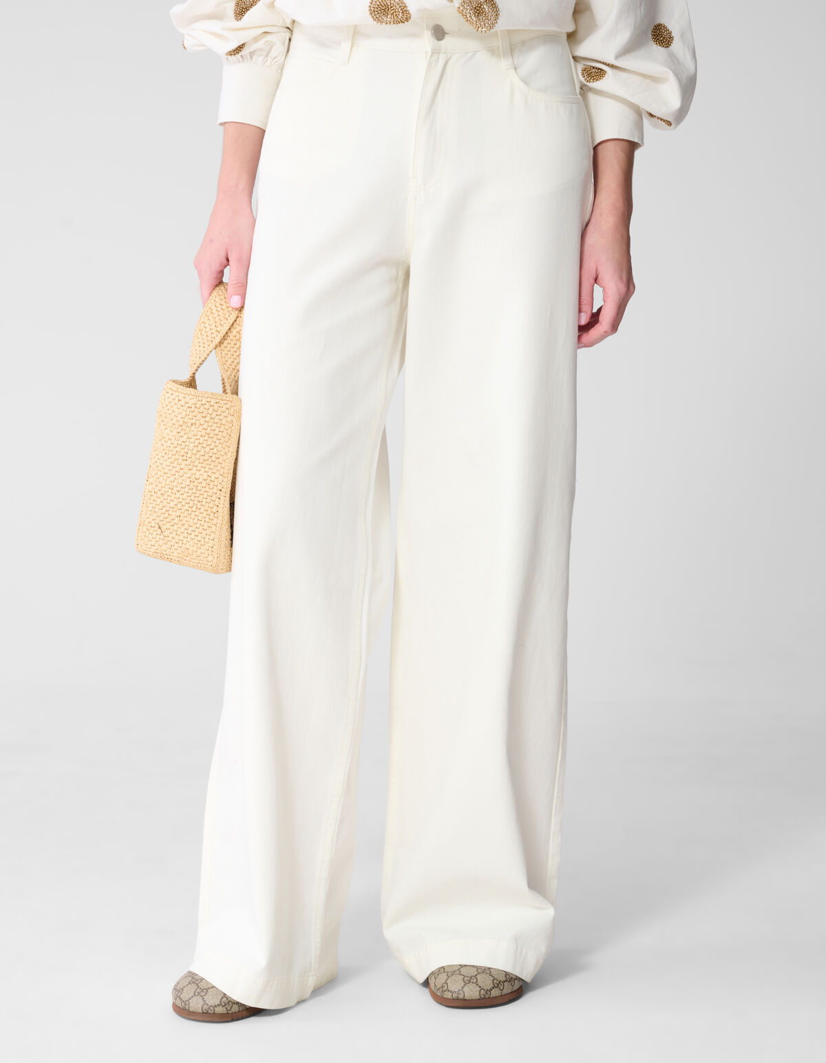 Wide-Leg-Fit-Jeans Wei&szlig; von Mieke SHOEBY WOMEN