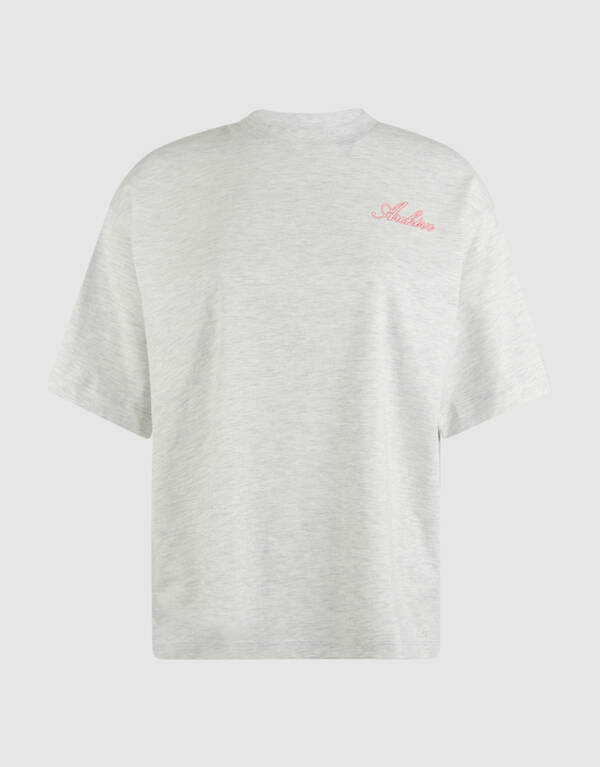 Heart Back Artwork T-shirt Lichtgrijs SHOEBY WOMEN