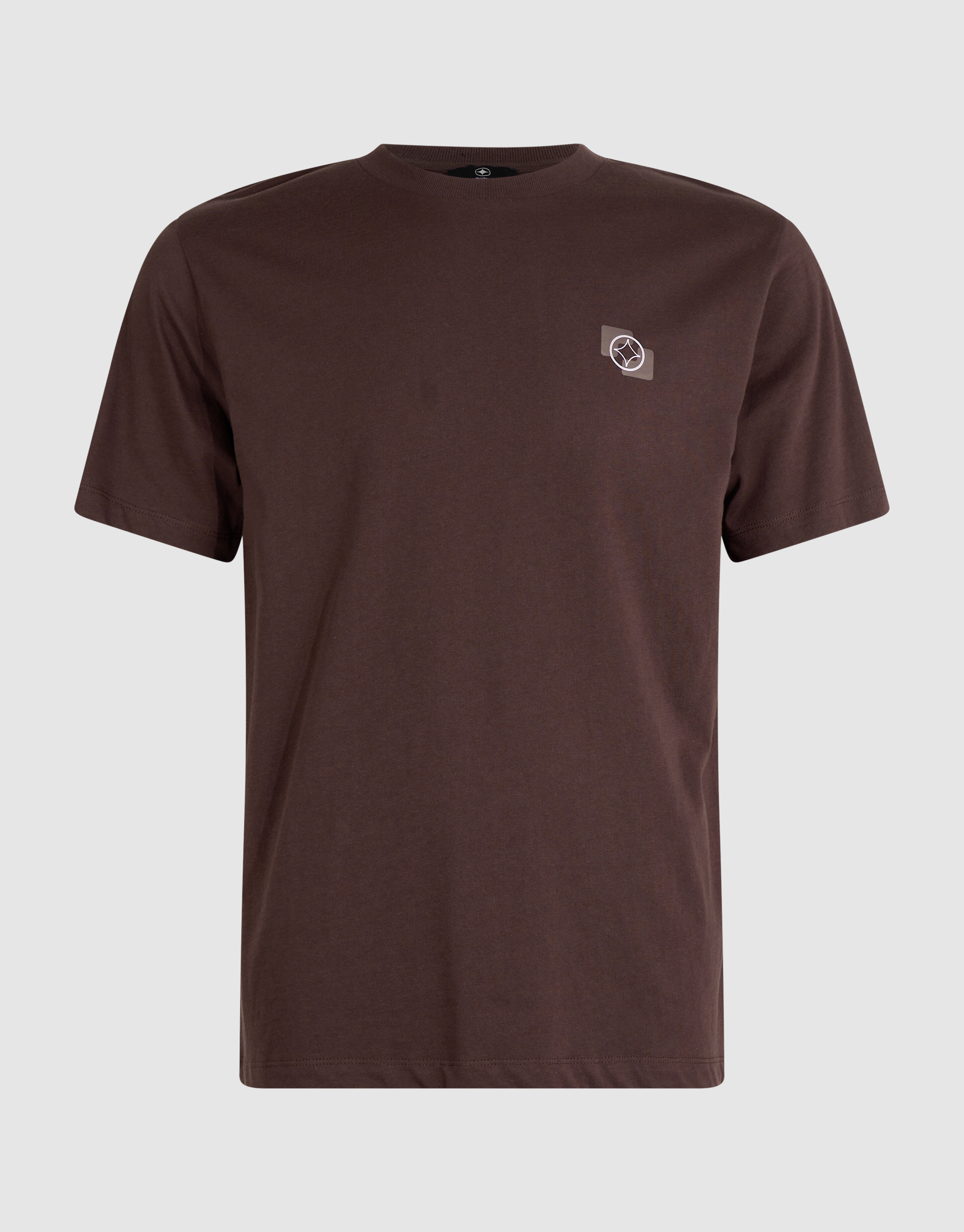 Einfarbiges T-Shirt Braun SHOEBY MEN