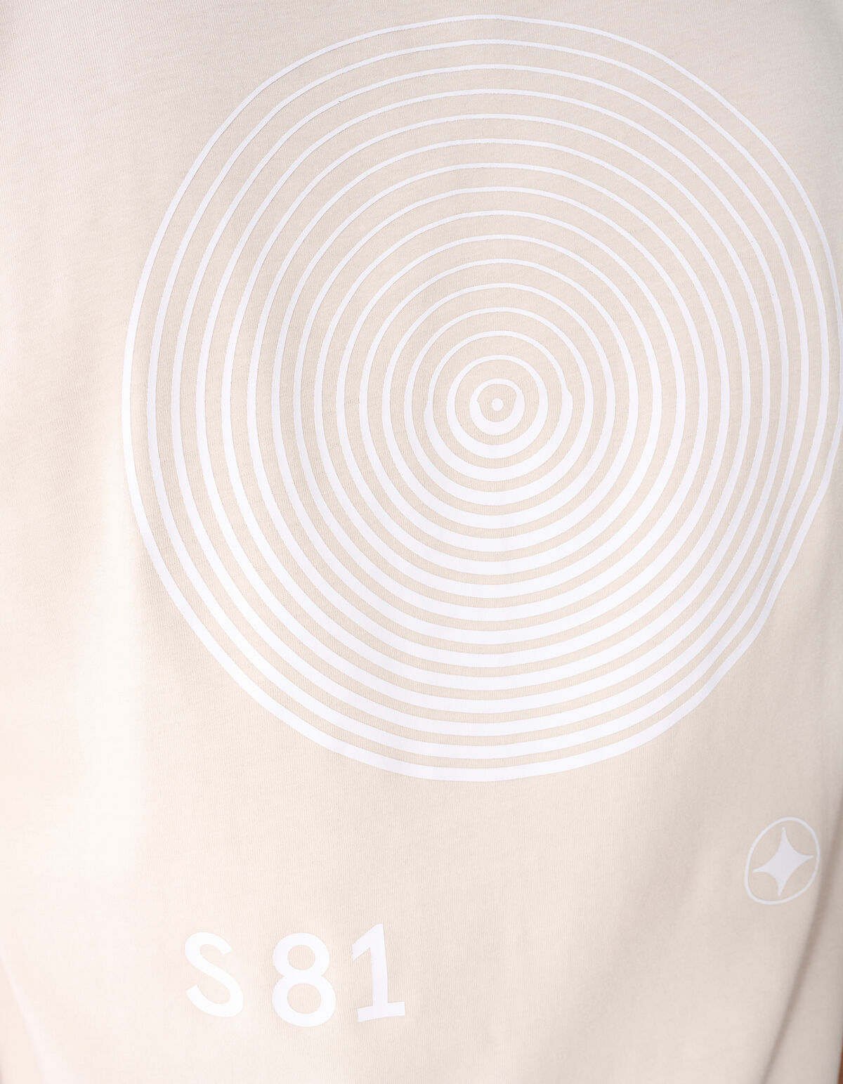 Logo-Kreis-Kunstwerk T-Shirt Sand SHOEBY MEN