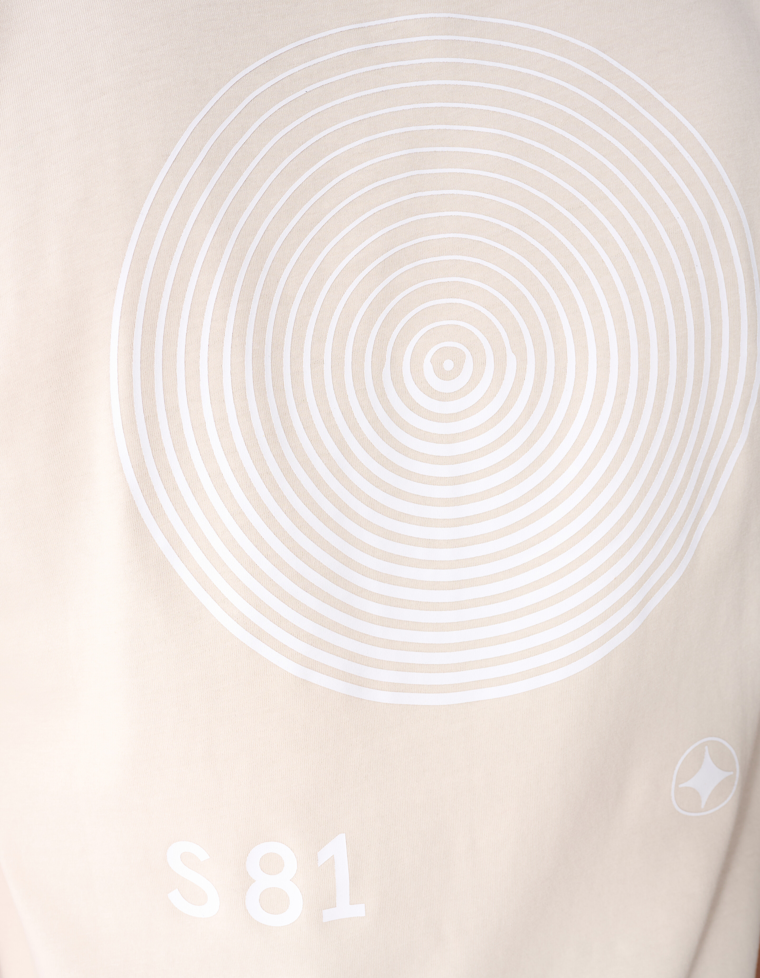 Logo-Kreis-Kunstwerk T-Shirt Sand SHOEBY MEN