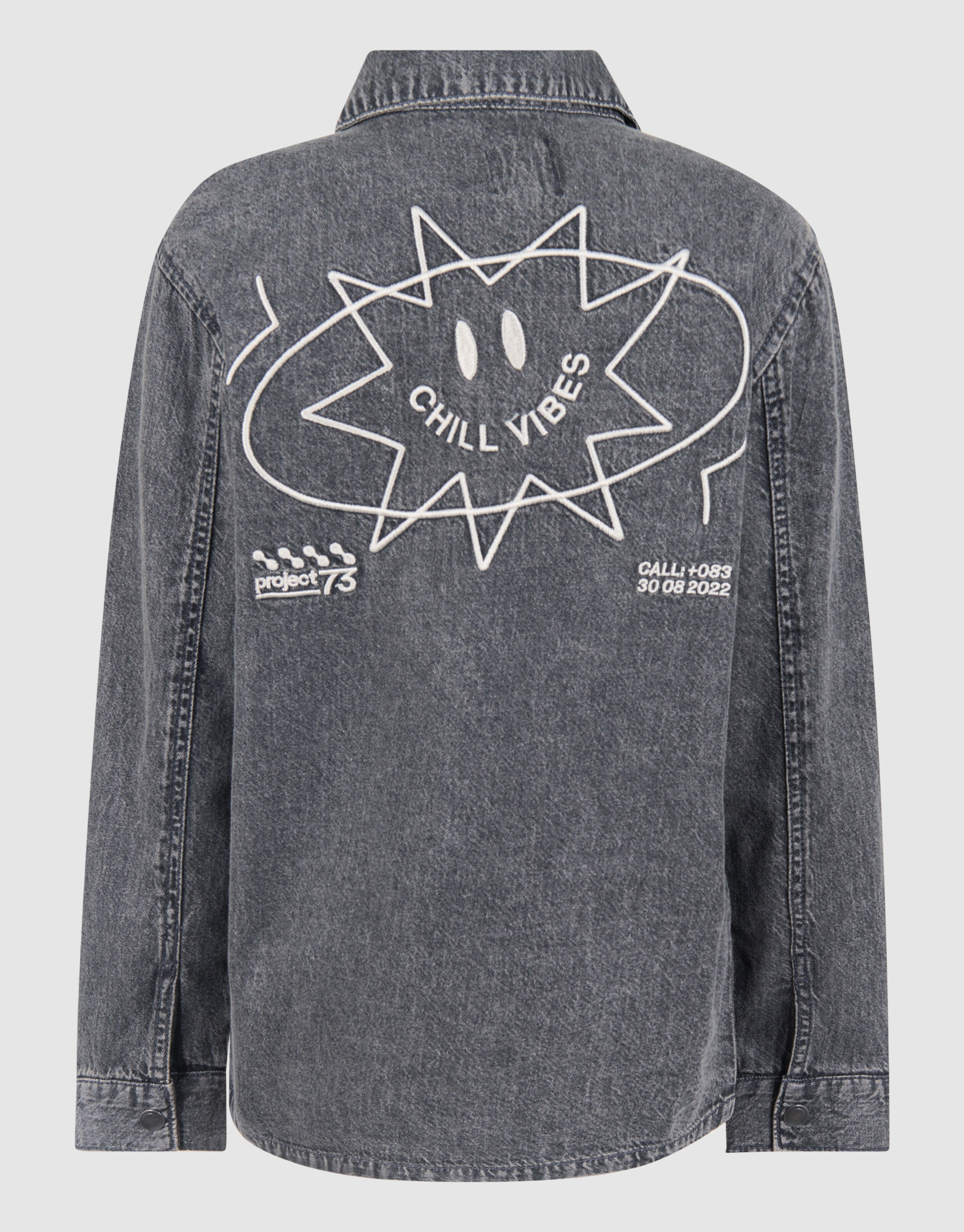 Denim Washed Overshirt Dunkelgrau SHOEBY BOYS