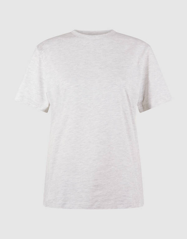 Basis T-Shirt Hellgrau SHOEBY WOMEN