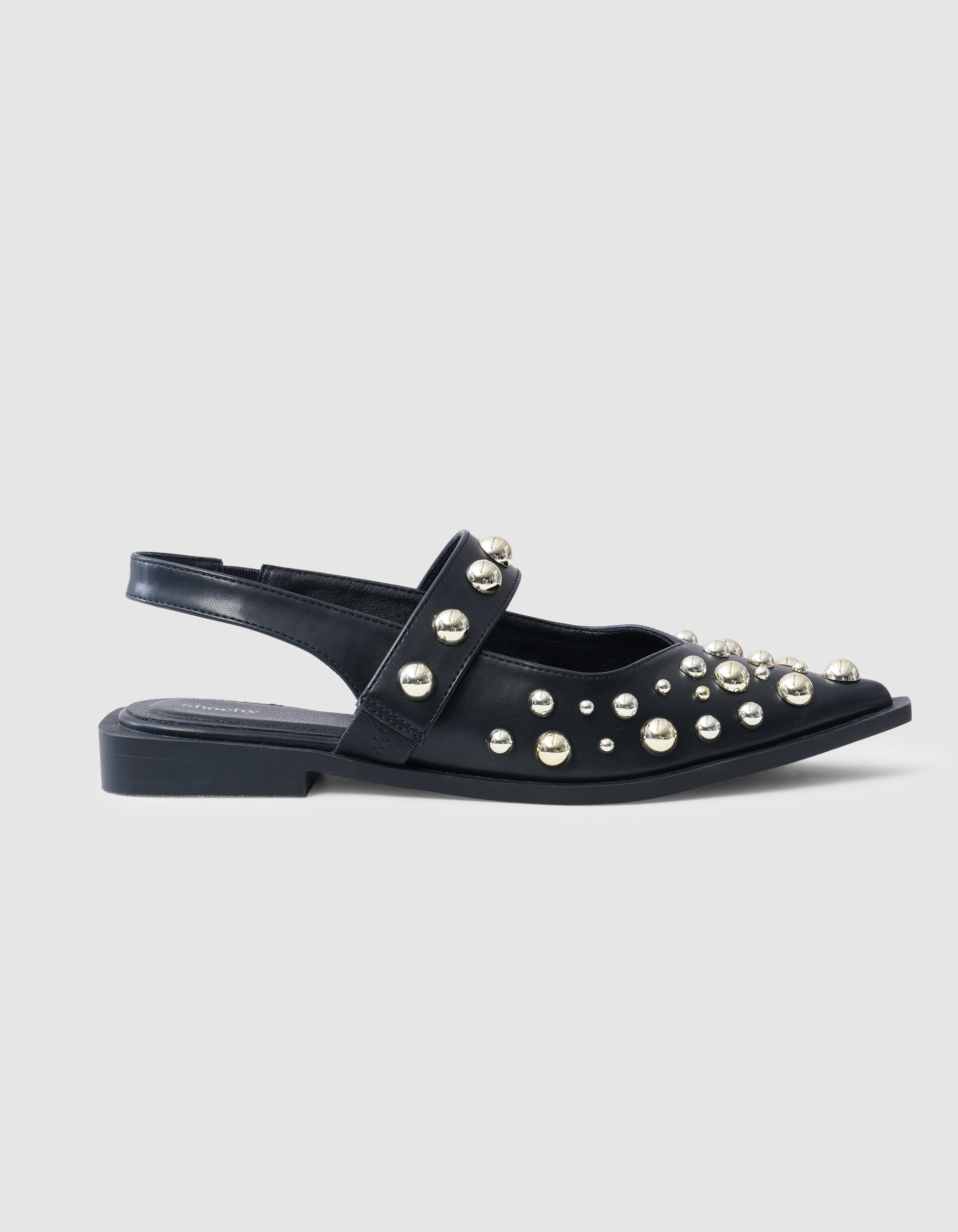 Studs Slingback Black SHOEBY SHOES