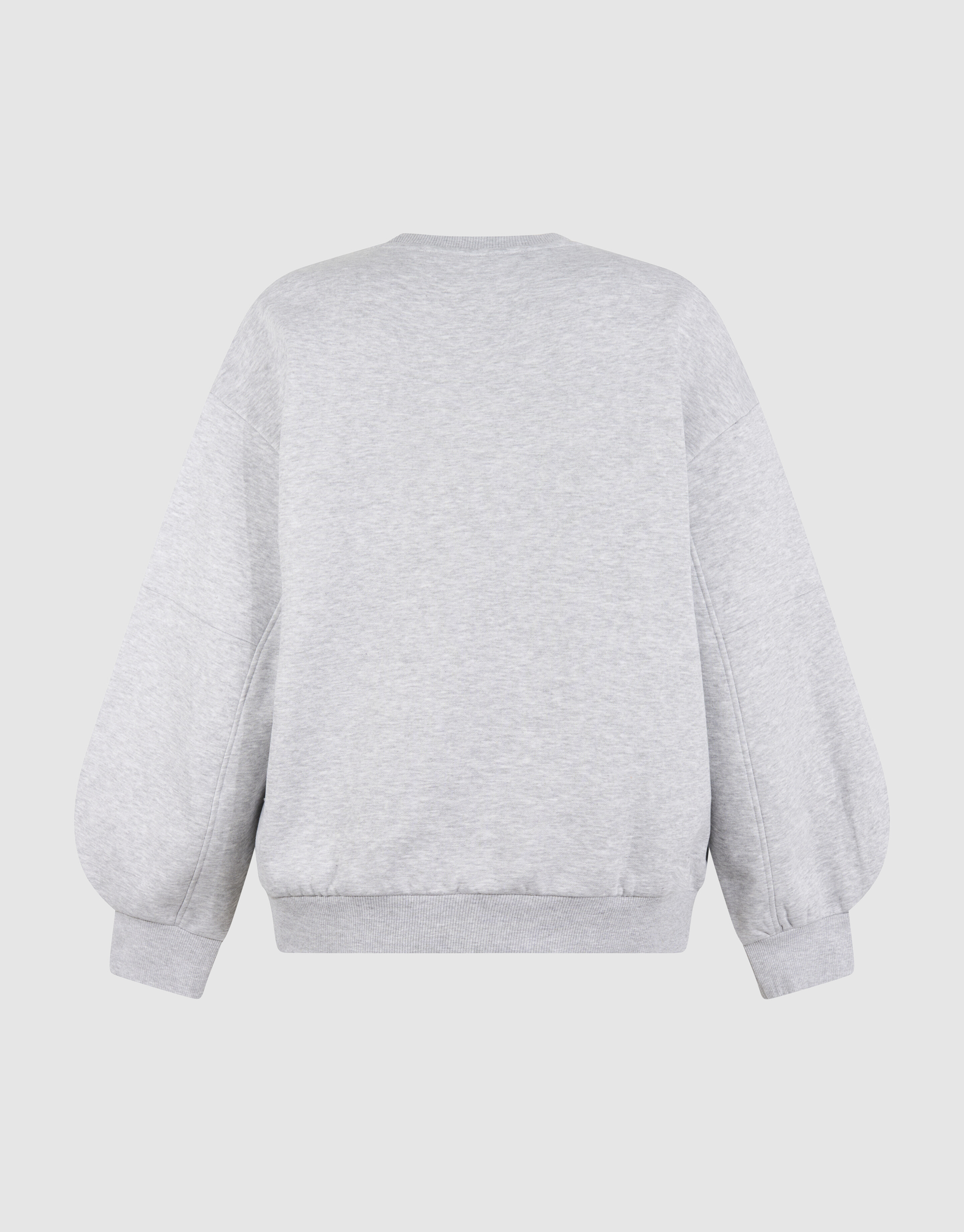 &Uuml;bergro&szlig;er Pullover mit gro&szlig;en &Auml;rmeln Hellgrau SHOEBY WOMEN