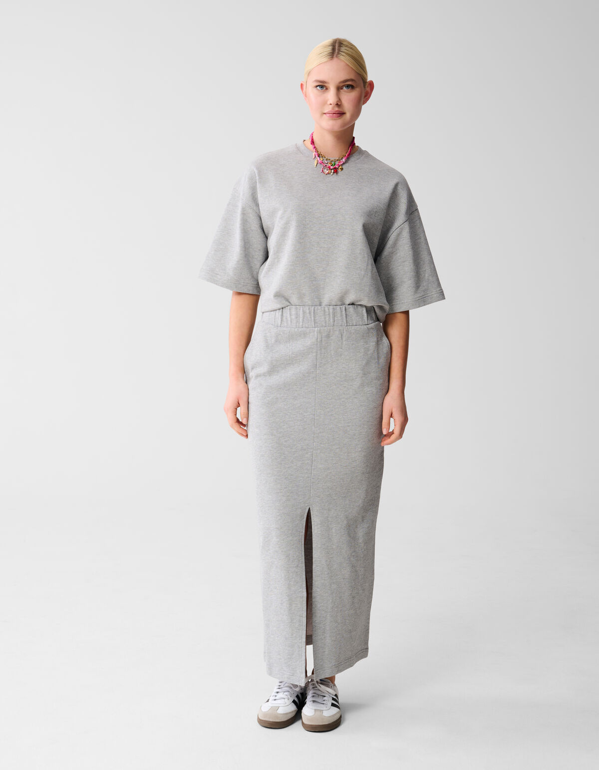 Maxi-Sweat-Rock Hellgrau SHOEBY WOMEN