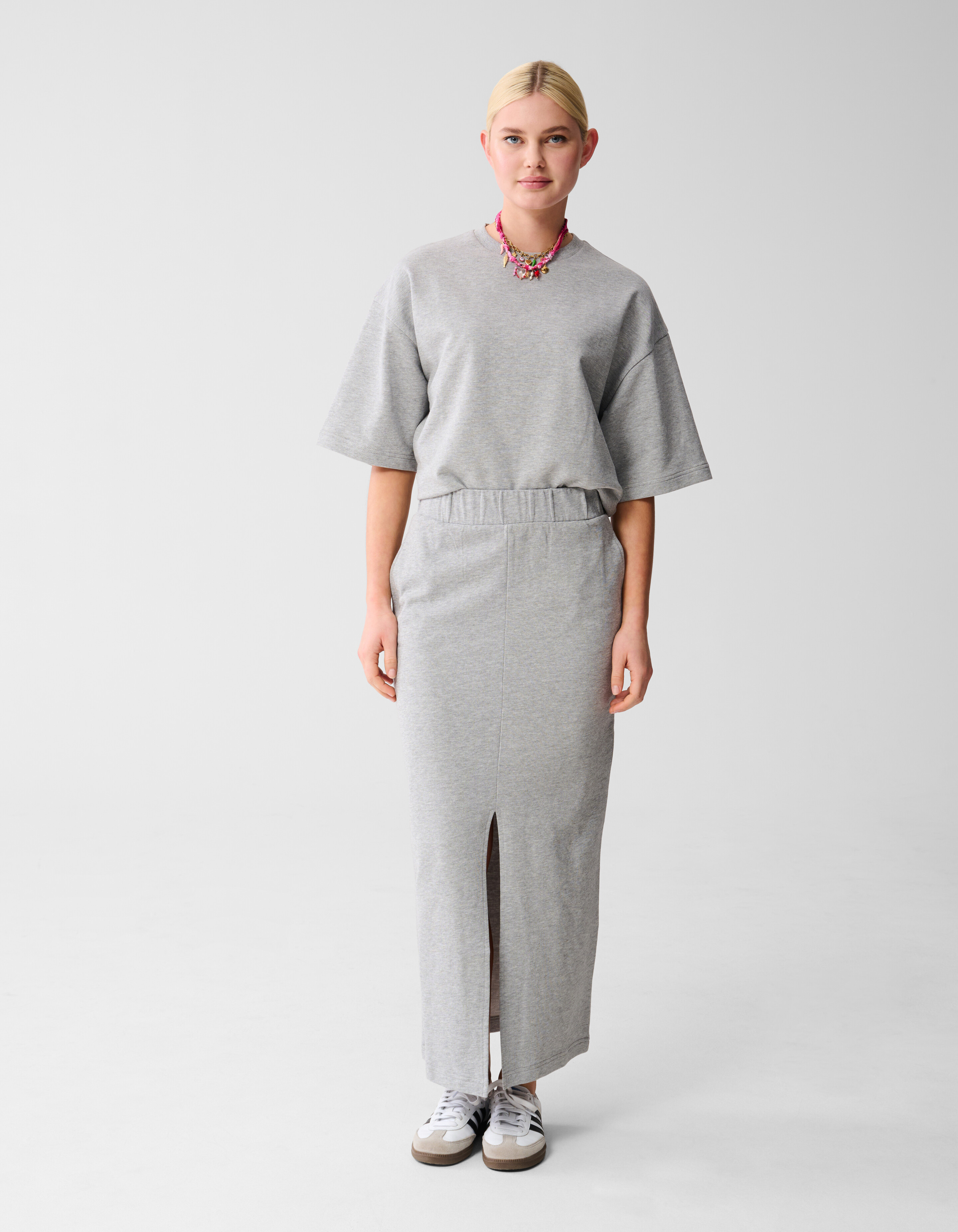 Maxi-Sweat-Rock Hellgrau SHOEBY WOMEN