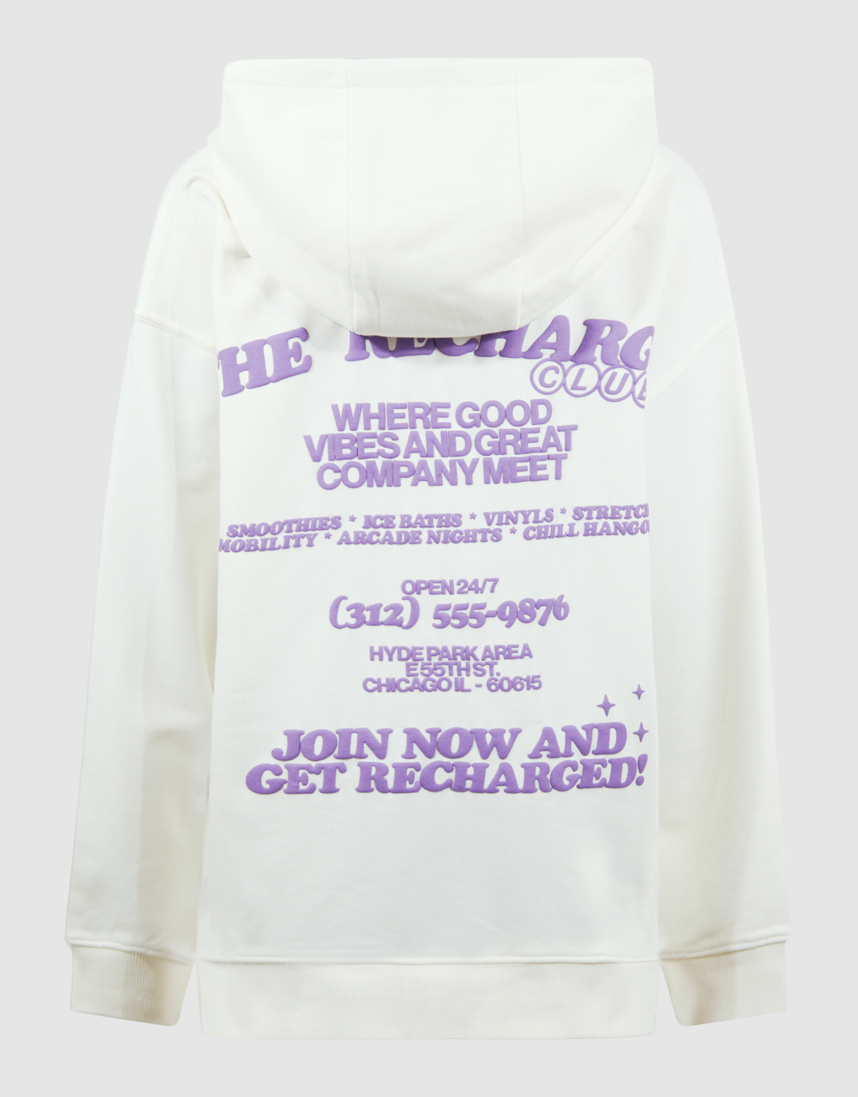 Recharged Artwork Hoodie Off White SHOEBY BOYS