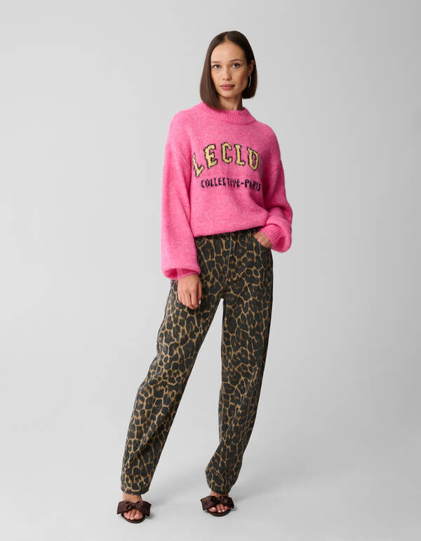 Pullover mit Text-Artwork in Rosa SHOEBY WOMEN