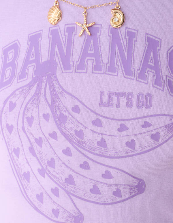 Bananen Top Hellviolett SHOEBY GIRLS