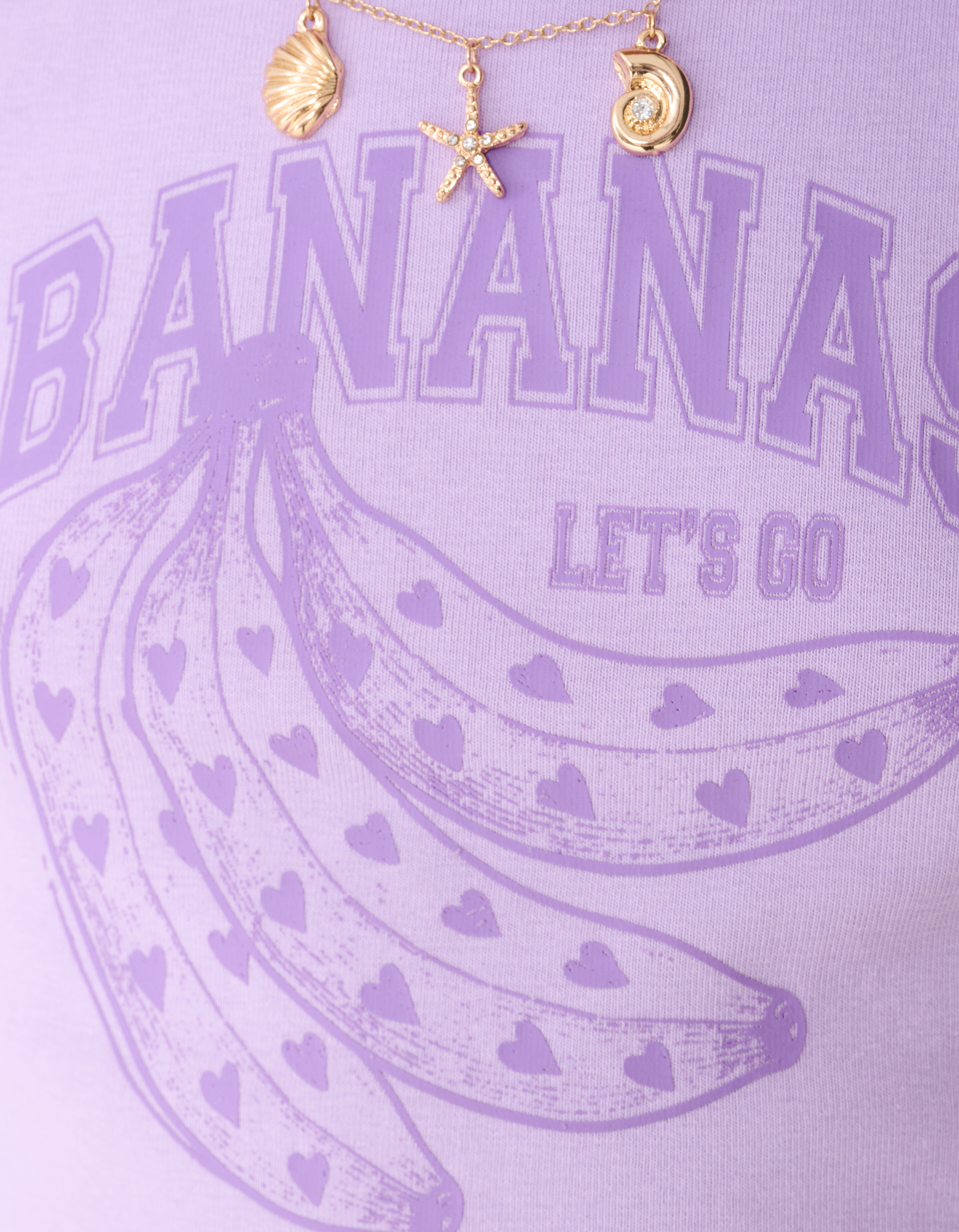 Bananen Top Hellviolett SHOEBY GIRLS