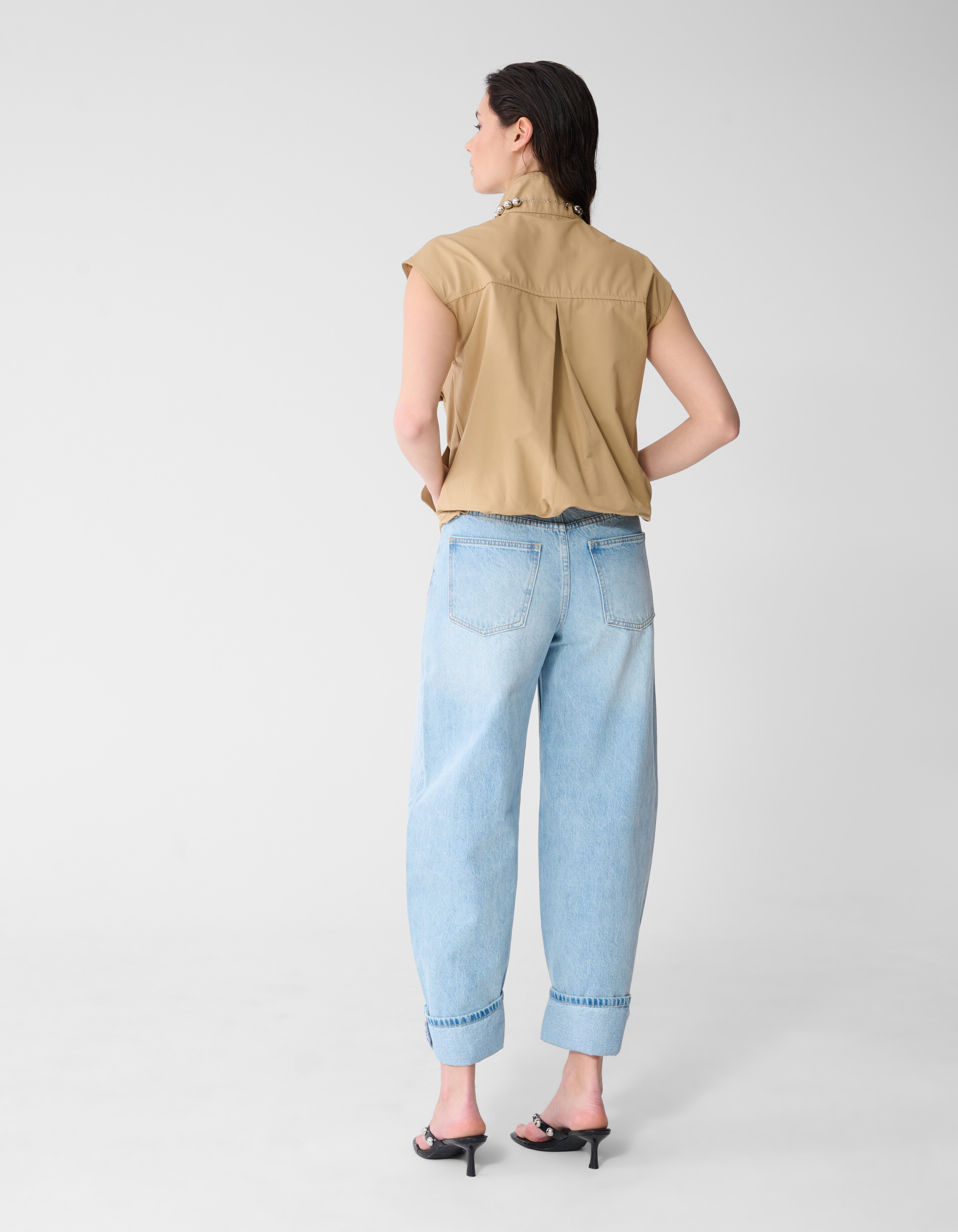 &Auml;rmellose Cargo-Jacke Beige SHOEBY WOMEN